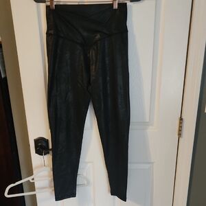 Black Faux Leather Leggings